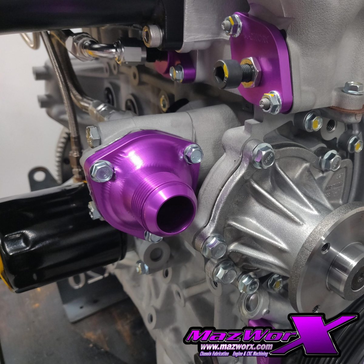 Mazworx SR20 Billet Thermostat Housing