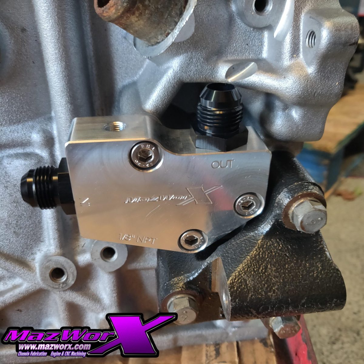 SR FWD Oil Block Adapter