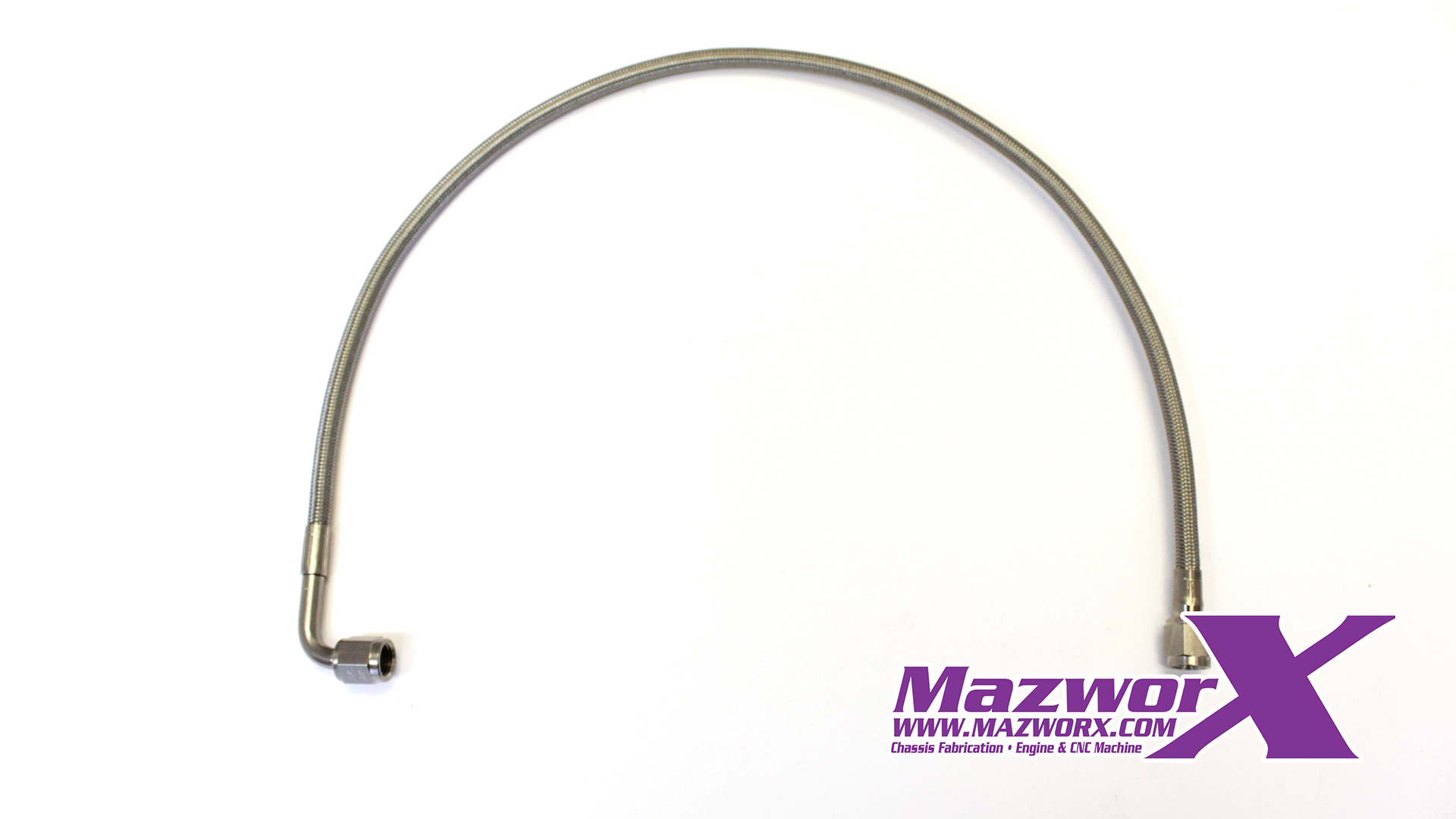 26" Steel Braided Line -4an