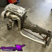 Mazworx 3" Downpipe Assembly, Artec SR20 RWD Top Mount Exhaust Manifold G25-G35