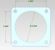 Mazworx Throttle Body Flange, Mustang 90mm