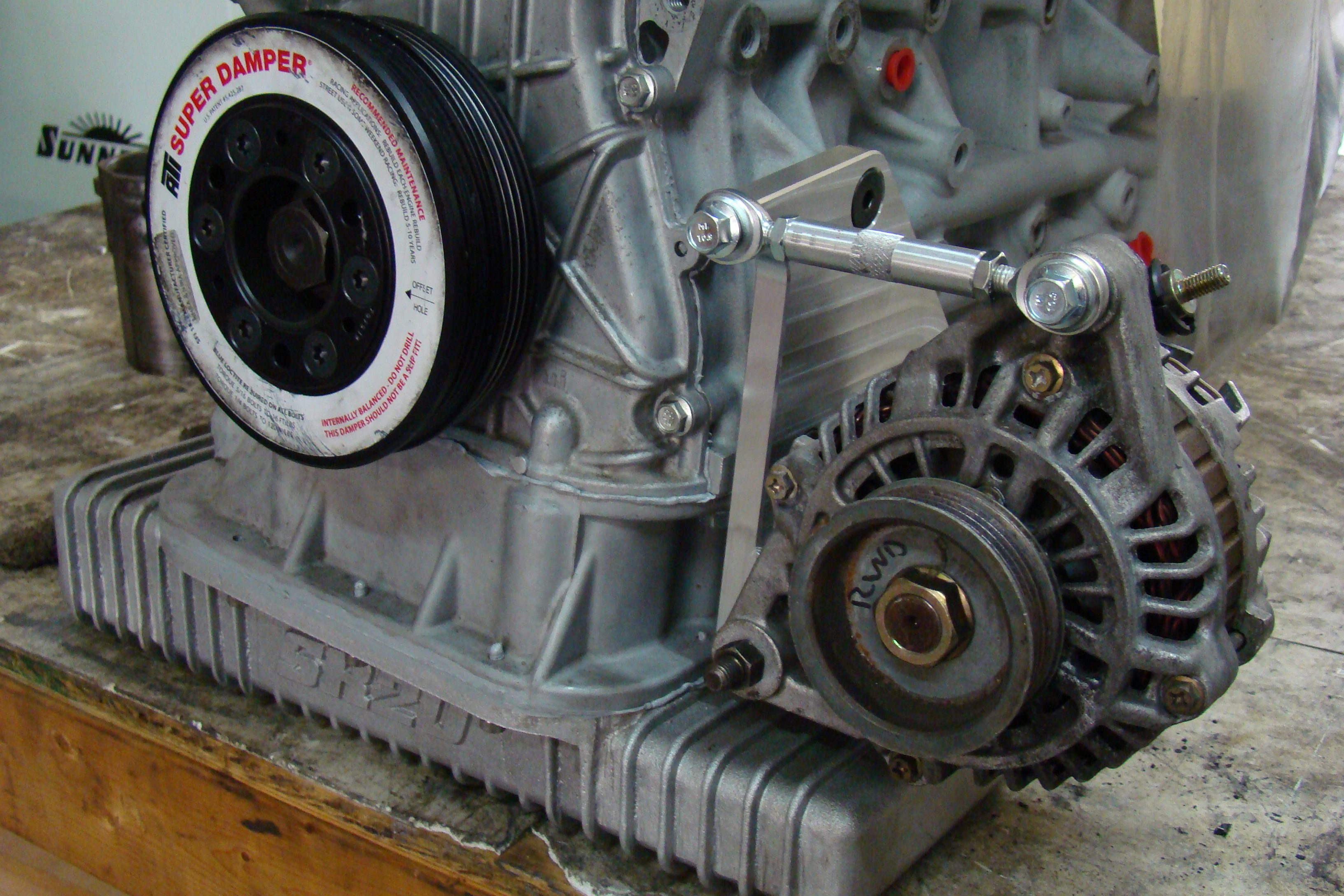 Mazworx SR RWD Alternator Relocation Bracket