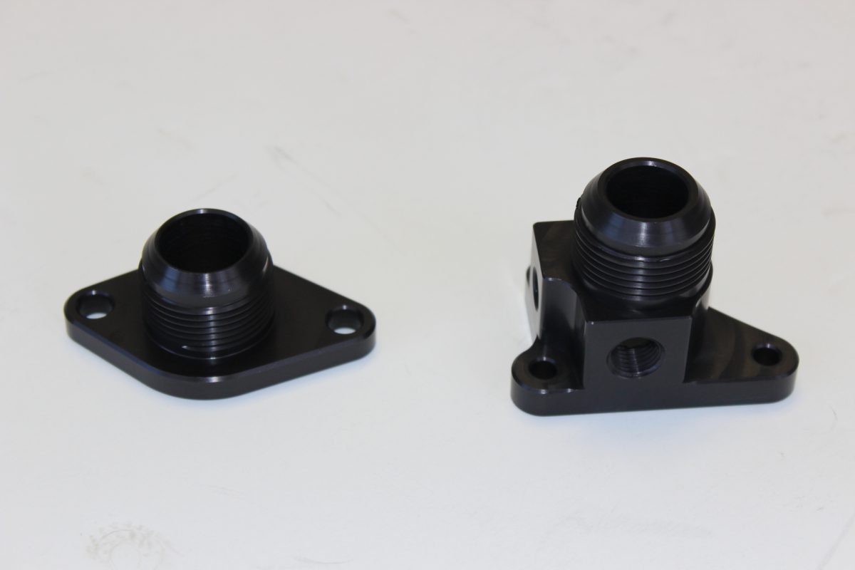 Mazworx SR20 RWD Billet Water Neck Set (w/o thermostat housing)