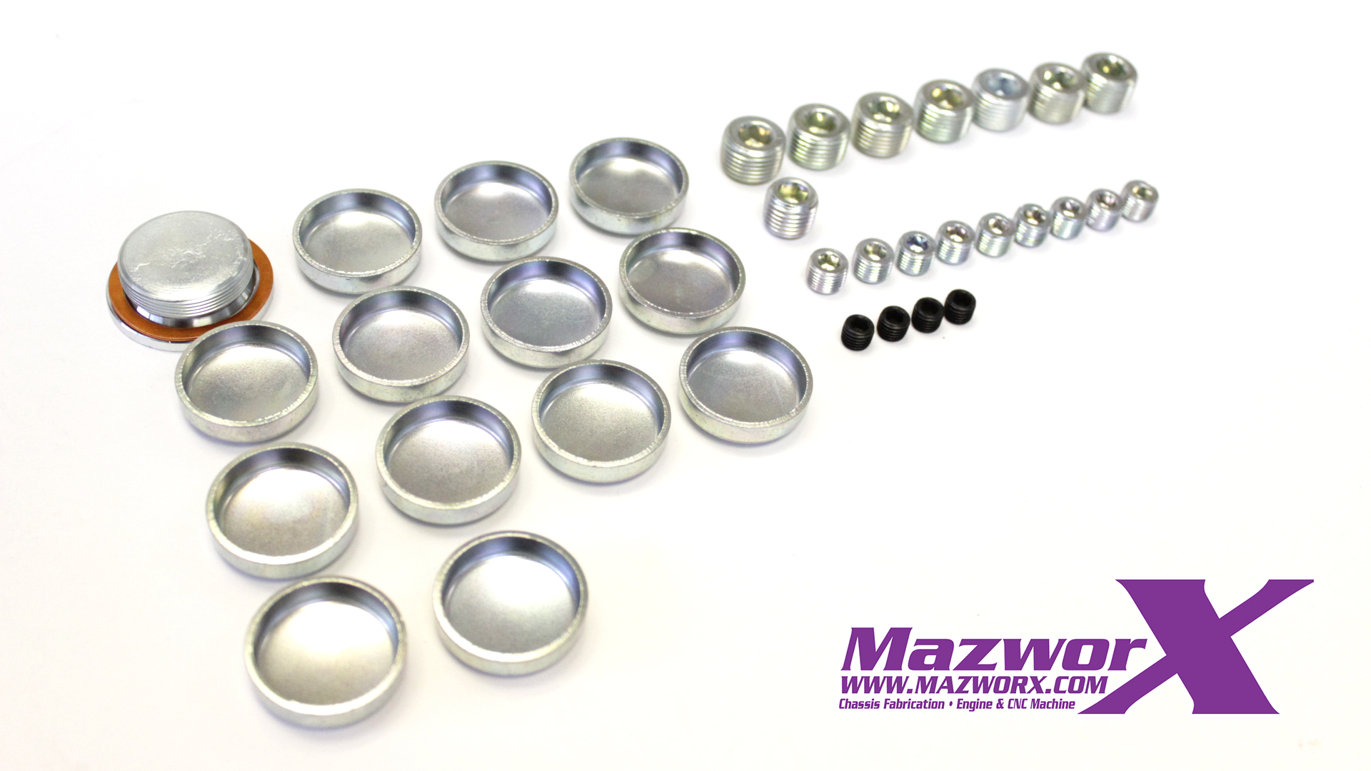 Mazworx SR20 Freeze and Oil Port Plug Kit