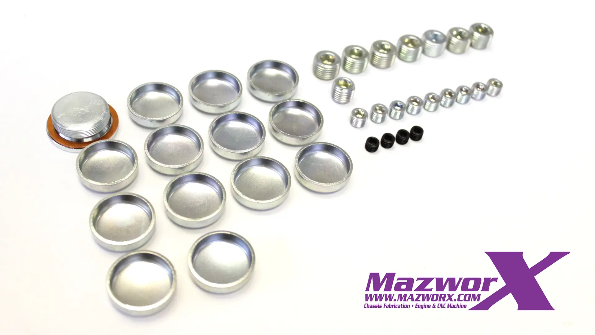 Mazworx SR20 Freeze and Oil Port Plug Kit Mazworx SR20 Freeze and Oil Port Plug Kit