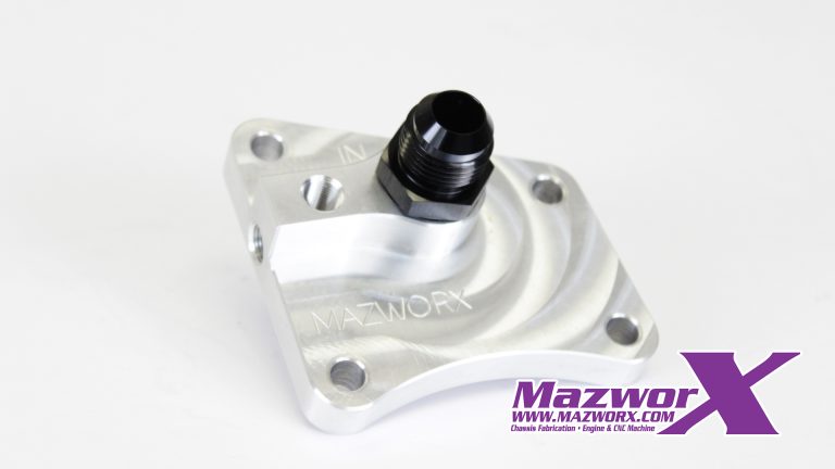 Mazworx SR20DET RWD Oil Block Adapter, Single Port