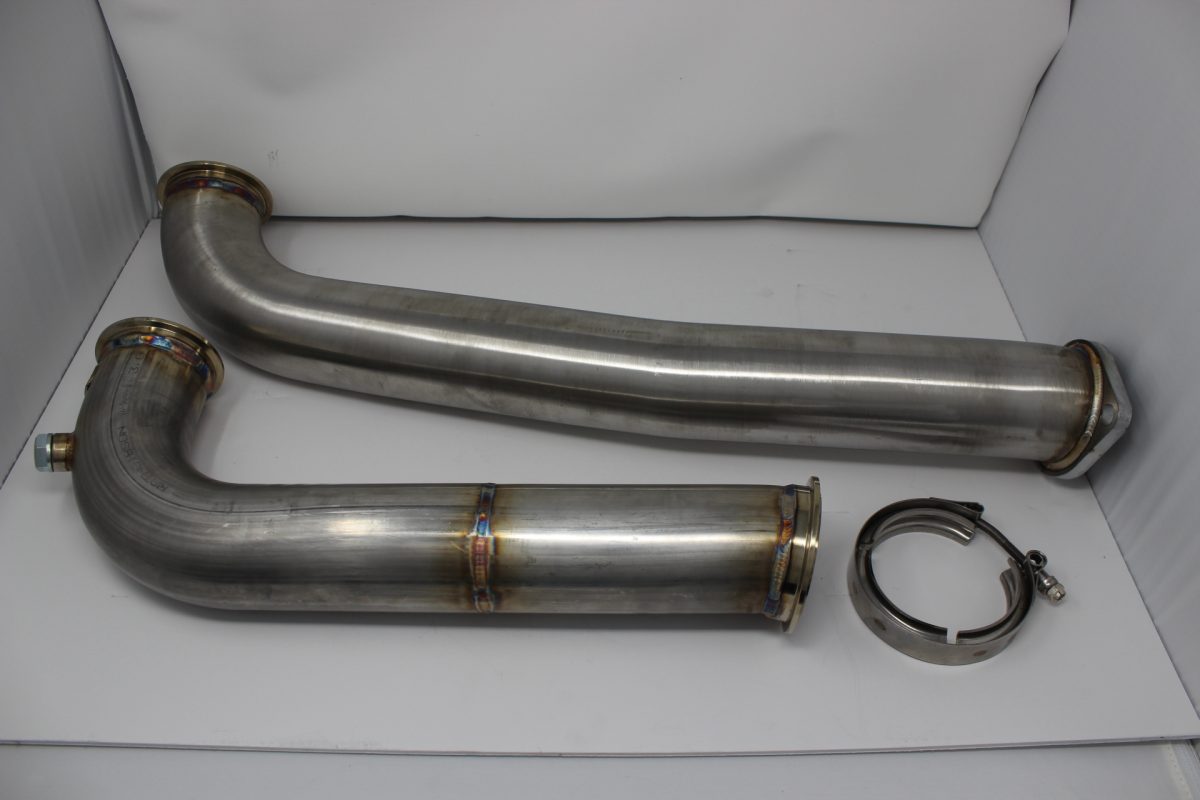 Mazworx 3" Downpipe Assembly, Mazworx SR20 RWD Exhaust Manifold G25-G35
