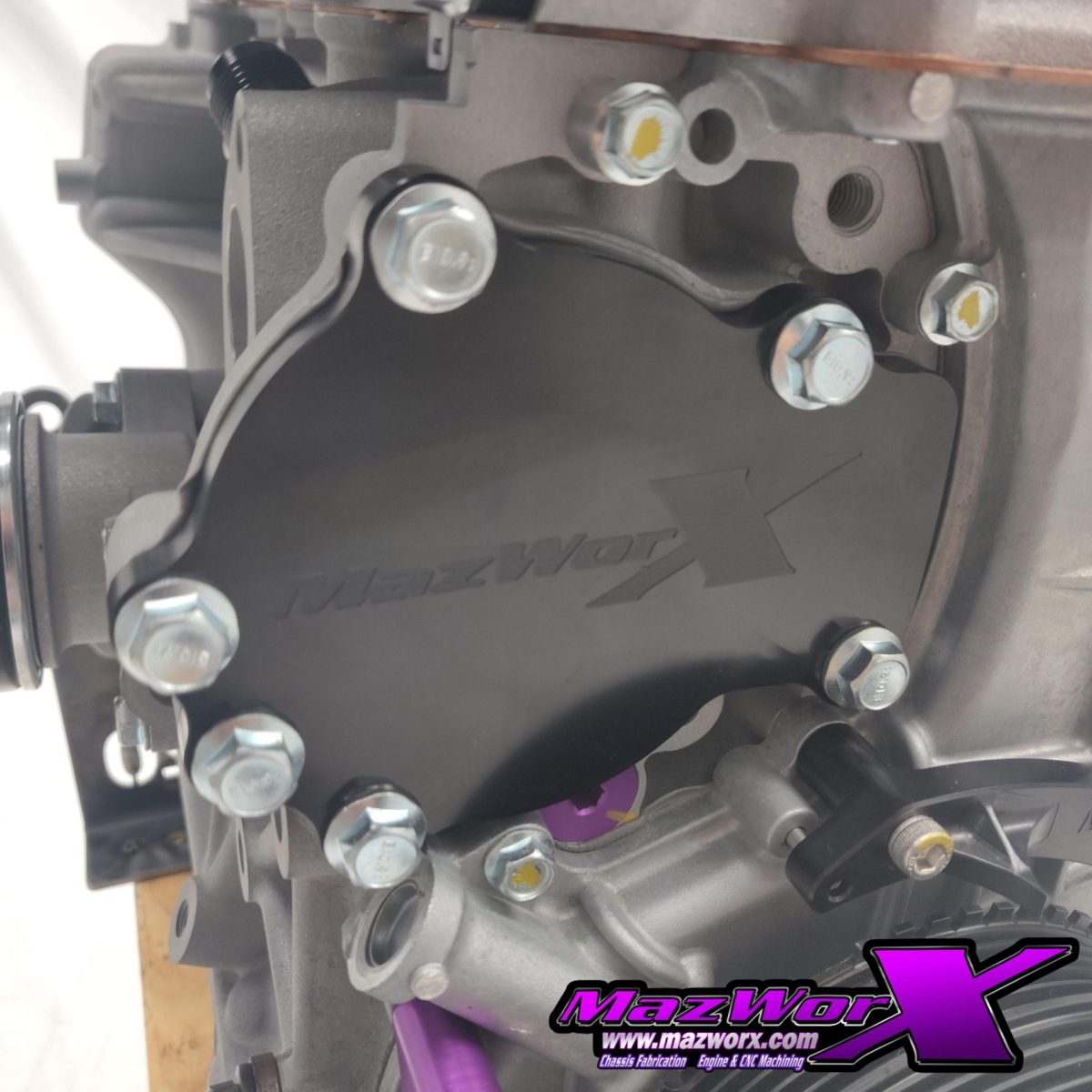 Mazworx SR20 Water Pump Block-off Plate